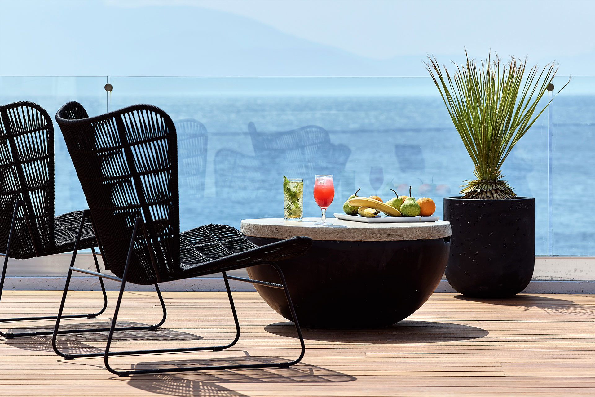 
Decorated pool table and chairs