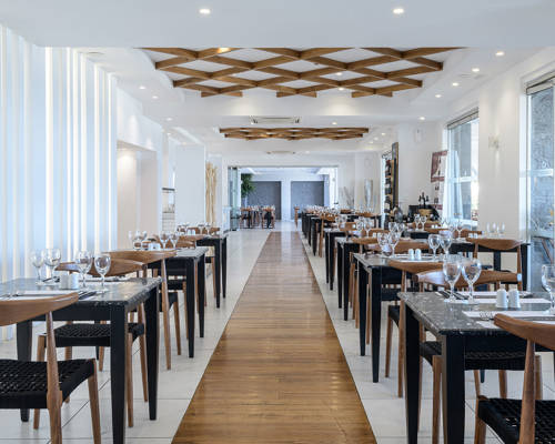 Main restaurant tables and chairs