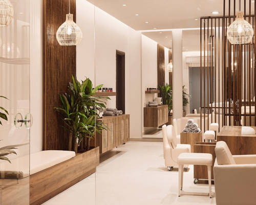 Beauty salon area