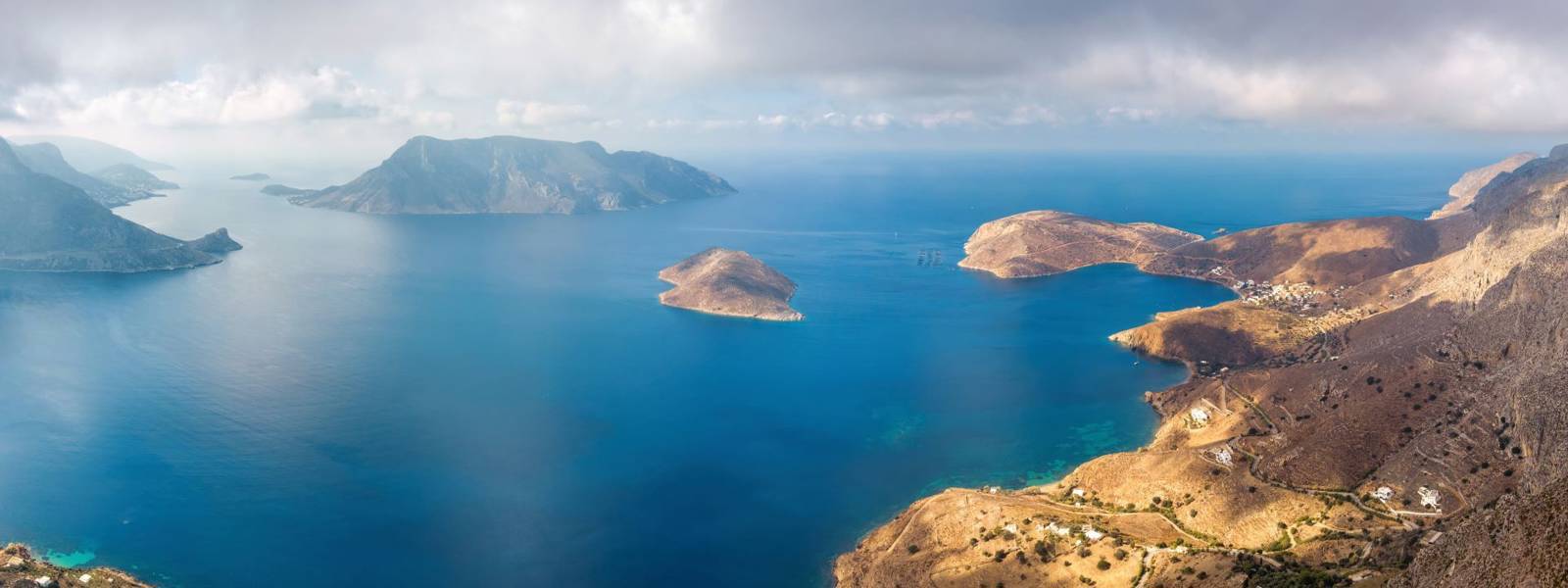 
View of the sea from high up