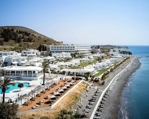 Dimitra Beach exterior view from the side